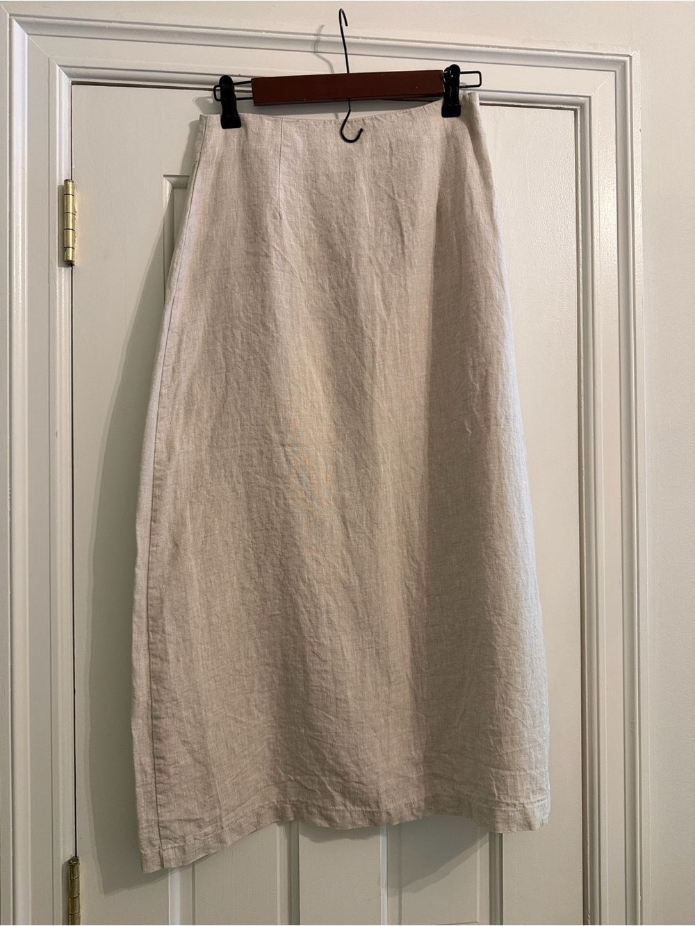 Lulu's Cream Two-Piece Midi Skirt Set with Side Slit - Picture 6 of 7